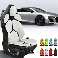 FOR AUDI R8 Cushion Car Seat Chair Back Mesh Lumbar Back Brace Massage Back Pad Support Home Office Accessories