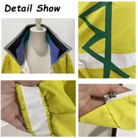 HN8 Anime David Martinez Halloween Costume Cyberpunk Edgerunners Cosplay Costume Stand Collar Jacket Hoodie Zipper Punk Adul)4Dc