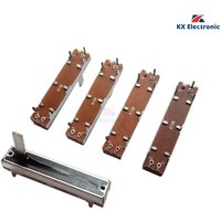 5PCS 45MM A10K B10K Straight Slide Potentiometer Dimming Light Mixer Fader 3021N Handle Height 15MM Mono Fader B103 Stroke 30MM