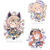 5cm Game Yuanshen Cartoon Q-Version Mini Model Character Furina Collei Kachina Xilonen Acrylic Plaque Stand Desktop Ornament