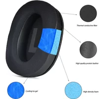 For Logitech G Pro, G Pro X, G Prox 2 Headphones Headset Replacement Cooling Gel Ear Pads Cups Earpad Memory Foam Cushions