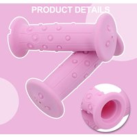 1 Pair Children Bike Soft Handlebars Grip Rubber Handle Cover For 19mm Handlebar Bicycling Non-slip Soft Grip Protector