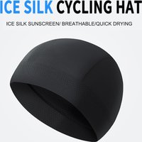 Outdoor Sports Cycling Hat Quick Drying Small Cap Motorcycle Ice Silk Breathable Hat Bike Helmet Liner Hat Running Skiing Headwe