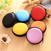 Circular Coin Purse Small Earphone Data Cable Storage Bag Mini Coin Pouch Mini Purse Kids Cute Purse Mini Storage Bag Cute Bag