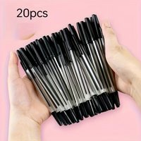 12-Pack Quick-Dry Round Ballpoint Pens - Polypropylene Barrel with Removable Cap, Medium Tip for Smooth Writing, For Office