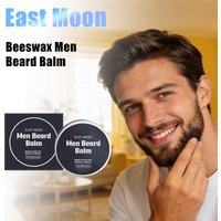 Beeswax Men Beard Balm Moisturize Dry Beard Soften Rough Hair Repair Damage Lasting Smooth Comfort Daily Care Man Beard Care Wax
