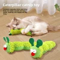 Teething Catnip Toy, Fun Interactive Plush Cat Toy, Kitten Chewing Sound Toy, Paws, Thumb Bite, Catnip Candy