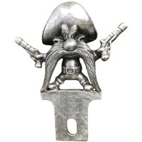 Vintage Gunner Statue Creative Hood Cover Decor Unique Cowboy Skull Gunner Sculpture Car Hood Ornament Car Exterior Decoration