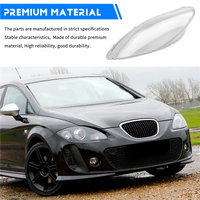 Für Seat Leon 2004-2012 Auto Scheinwerfer Objektiv Shell Scheinwerfer Abdeckung Plexiglas Lampe Schatten Transparent Lampenschir