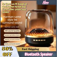 High-Quality Bluetooth Speaker Subwoofer for Home-use PC Expansion Card Harman Kardon Glass Stereo Under-pillow Sleep Speaker