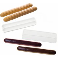 Eclair Dessert Baking Tools Chocolate Puff Silicone Mold Long Strip Puff Cake Mold Kitchen Supplies Pastry Silicone Bakeware