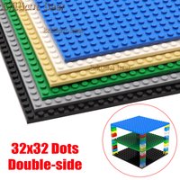 2PCS 32x32 Punkte Grundplatte Doppelseitige Bausteine Grundplatten Für DIY MOC Ziegel Figuren Display-ständer kinder Spielzeug