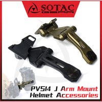 SOTAC-GEAR PVS-14 J Arm NVG Mount Metal Tactical Helmet Mount Night Vision Bracket For L4G24 Dovetail Adapter Lightweight
