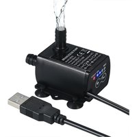 Ultra-quiet Mini USB DC5V 4.8W 300L/H Lift 300cm Brushless Water Pump Waterproof Submersible Fountain with Flow Adjustment