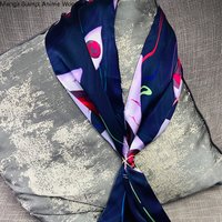 Anime Touhou Project Yakumo Yukari Cosplay Fashion Scarves Hair Band Cartoon Silk Scarf Bandeau Headbands Party Role Play