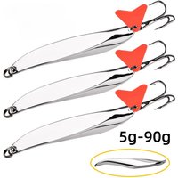 Long Casting Bent Body Curved Cut Spoon Metal Lure 5g-90g Freshwater Saltwater For Bass Trout Pike Snakehead Mackerel Tackle