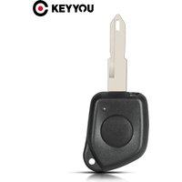 KEYYOU 1 Button Car Remote Key Shell Case For Peugeot 106 205 206 306 405 406 Fob Blank Uncut Ne73 Replacement
