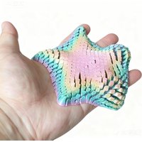3D Printed Flexible Starfish Toy Articulated Movable Joint Fidget Decompression Toy Marine Animal Home Desk Decor