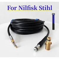 0.5m~40m Sewer Drain Water Cleaning Hose Pipe Cleaner Kit For Nilfisk Stihl Pressure Washers Nozzle Car Wash Hose Sewage Pipe