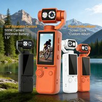 Mini 4K Sports Action Camera Waterproof Anti Shake Wide Angle Lens Handheld Camcorder For Outdoor Diving Cycling Skiing Travel P