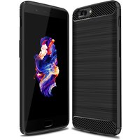 Matte Silicone Case for Oneplus 5 1+5 TPU Shockproof Carbon Fiber Soft Back Cover For One Plus 5 Anti-knock frosted case