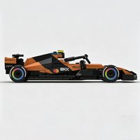 256PCS MOC Speed โโRacing Series MCL40 Model Building Blocks DIY City Road Modular Sports Car Assembly Children's Toy Boy Gift