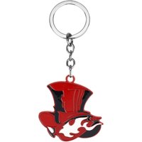 Red Hat Keychain Metal Key Chains Cartoon Keyring Bag Pendant Hanging Jewelry Wholesale Gift
