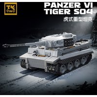 TK8001 WW2 Snow Tiger Heavy Tank Model Militaryy Battlefield Series DIY Toys Building Blocks Boys' holiday gifts 1544Pcs