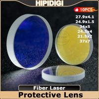 37x7mm Lens Fiber Laser Protective Lens 34x5mm 8KW 15KW 27.9x4.1 for Bodor BOCI Raytools WSX Cutting Head Protection Window lens