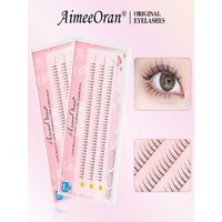 I Shaped Black Lower Eyelash Comic Eye Lashes Natural Bottom Lashes Soft Manga Clusters Lashes for Women Girls