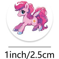 50-500pcs Cute Cartoon Unicorn Sticker Reward Gift Label Decoration Teacher Encouragement Student Stationery Sticker