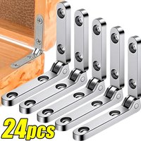Mini Zinc Alloy Hinges Heavy Duty Folding 90 Degree Hinges With Screws For Wooden Box Jewellery Case Furniture Hardware Hinge