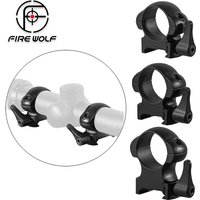 2PCS Quick Detach Steel 25.4mm Low/Middle/High Outdoor Hunting Scope Mount Picatinny Ring Mounts