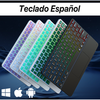 Bluetooth Backlit Keyboard With Touchpad For iOS Android Windows System Multiple Colors And Language For Apple Huawei Samsung