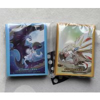 64PCS Anime Pokemon Sun and Moon Lillie Solgaleo Lunala Card Sleeves Genuine WS DTCG PTCG Trading Cards Protective Case 66*92MM
