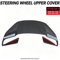 Carbon Fiber Steering Wheel Top Cover For Changan UNI-T 2020-2025 Sport Interior Modification Decorative Sticker Car Accessories