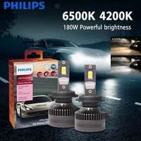 Philips LED 15000 lm Ultinon Rally 3590 H4 H7 H8 H11 HB3 HB4 H19 HIR2 H1 Autoscheinwerfer 6500 K Weiß Max. Leistung 180 W 12 V 4200 K U359N