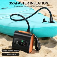 WESTTUNE Electric Paddle Board Pump Rechargeable High Pressure SUP Air Pump Dual-Stage Inflation & Deflation Portable Air Pump