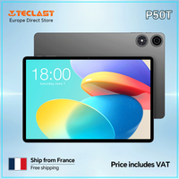 Tablette Teclast P50T Android 16 Gemini AI 16GB(3+13GB) RAM 128GB(Extensible jusqu'à 1TB) ROM T7250 8 cœurs 11" 90Hz 8000mAh Type-C Widevine L1 GPS