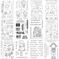 Cute Dies Animal Girl English Words Transparent Clear Stamp/seal and Dies Diy Scrapbook/photo Decora Craft Dies 2022 New Arrival