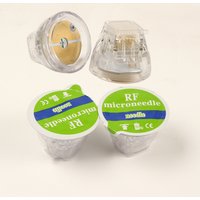 1/50pcs Green Insulated RF Microneedling Cartridge for Fractional RF Microneedle Machine Accessory Gold Plated 10/25/64 pin Nano