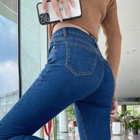 Jean Slim artificiel astique pour Femme, Pantalon Crayon, Streetwear, Vintage, Slim, à la Mode, Y2k