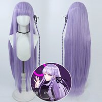 Anime Danganronpa Kirigiri Kyoko Cosplay Wig Purple Straight Long Hair Trigger Happy Havoc Kirigiri Kyoko Cos Wig Women Girls