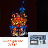 LED Light Kit for 71741 NINJAGO City Gardens, Compatible with 19006 Building Blocks Model, Lighting Set (Only Lights No Bricks)