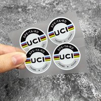 AliExpress NONE 1/2/4 Piece International Cycling Union Certified Round Sticker Off-Road Mountain Bike Frame Waterproof Decal Cycling Sticker