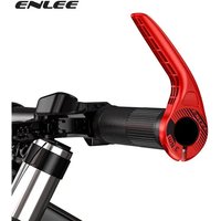 ENLEE 1 Pair Adjustable Bicycle Handlebar Vice Handle Cow Horn MTB Cycling Grips Bar Ends Folding Bike Integrated Accessories
