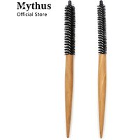 Mythus 16mm 20mm Small Hair Round Brush Short Hair Styling Comb Salon Hair Curling Brush Hair Makeup Comb For Hairdrerssing Tool
