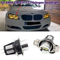 Angel Eyes Marker Light Bulbs Bright Headlight Replacement for BMW 3 Series 2009-2011 E90 Sedan E91 Wagon LCI Halogen Headlight