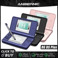 Anbernic RG DS Plus – przenośna konsola do gier, dwu ekranowa, 4,3-calowy wyświetlacz IPS, emulator do gier retro, zasilana baterią o pojemności 4000 mAh, umożliwiająca strumieniowe przesyłanie gier.