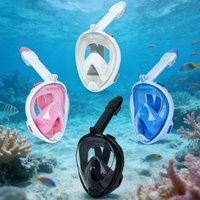 Full-face snorkeling mask foldable 180-degree full-Yu snorkeling mask, equipped with the latest safety breathing system and dry